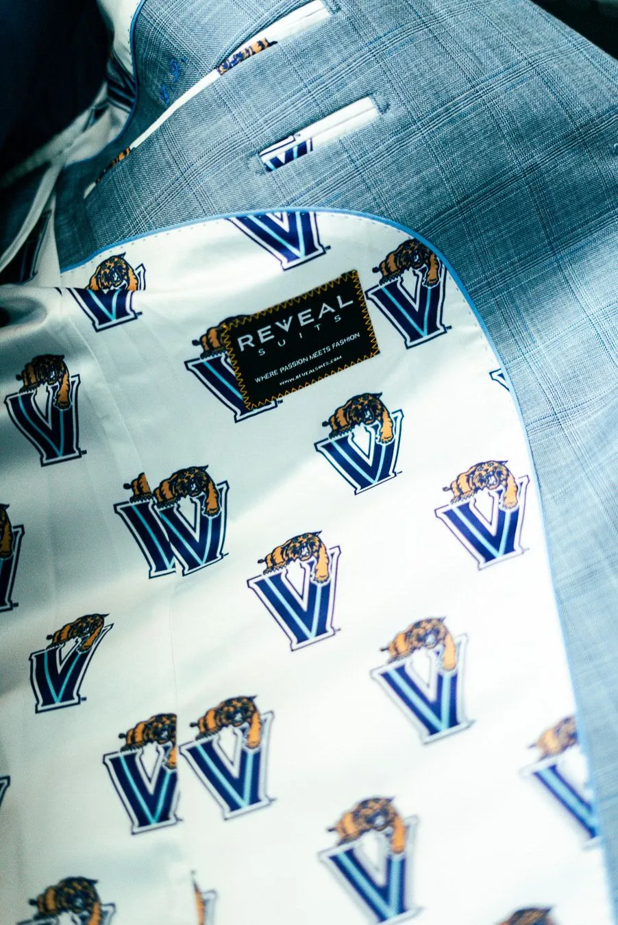 Detail of the inner side of a blazer